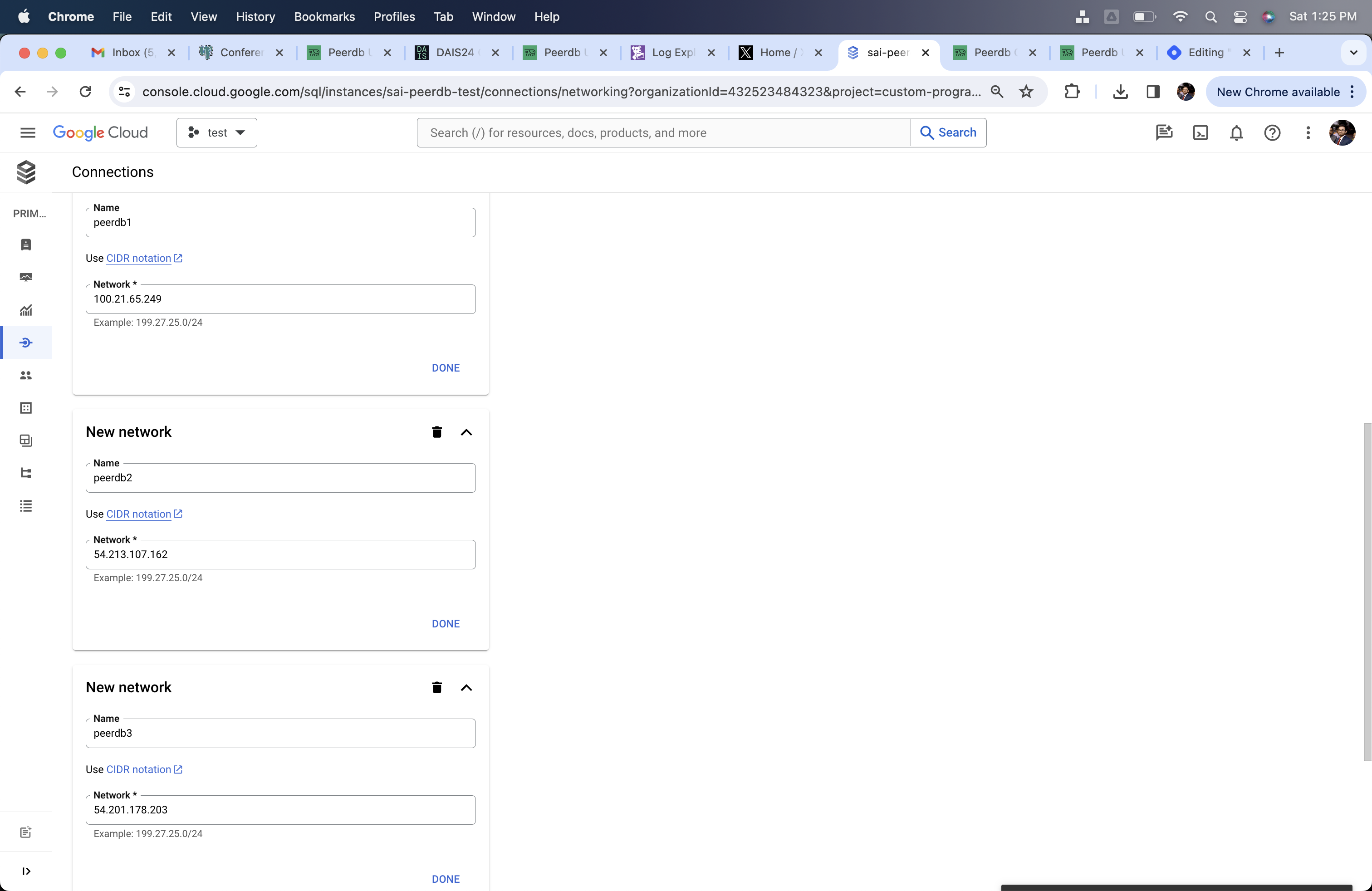 방화벽에 ClickPipes 네트워크 추가
